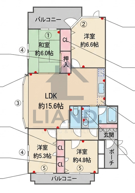 SPring Court南室見　小田部小学校区の間取り|SPring Court南室見
