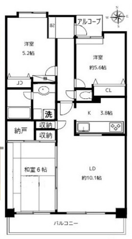 【間取り】 | アソシエール中野弐番館