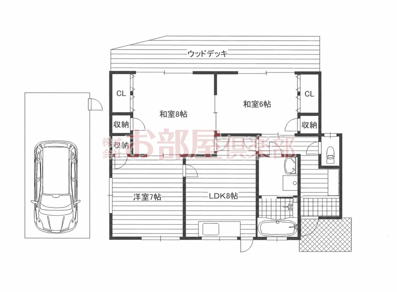 小川貸家の間取り