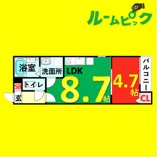T.A一柳通1丁目(ティーエーイチヤナギドオリ　名古屋市賃貸　仲介手数料無料の間取り