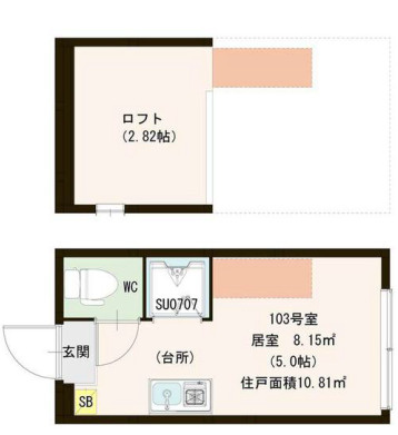 ハーモニーテラス西蒲田の間取り