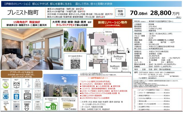 ★仲介手数料無料★プレミスト麹町のその他