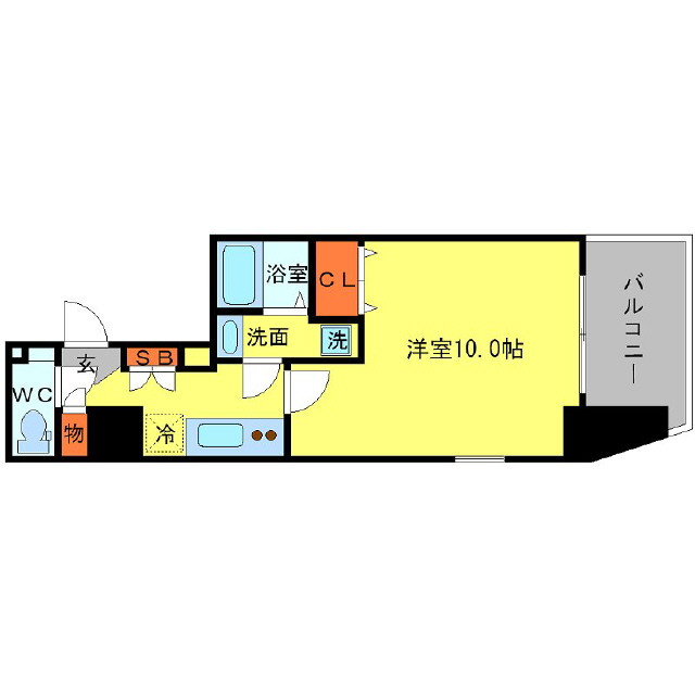AFFLUENCE難波の間取り