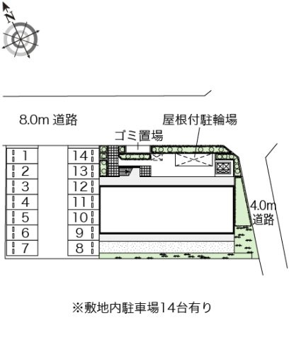 レオパレスアズーラの区画図