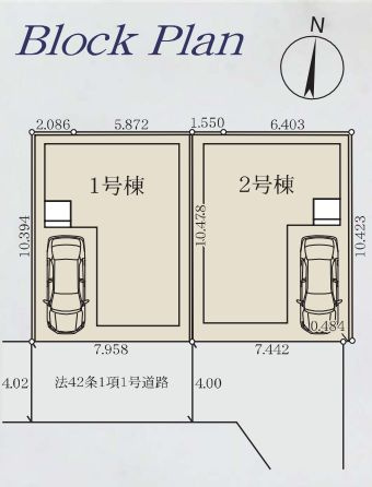 南区南台６丁目新築戸建て　5期2号棟の区画図|区画図「南区南台6丁目新築戸建て」