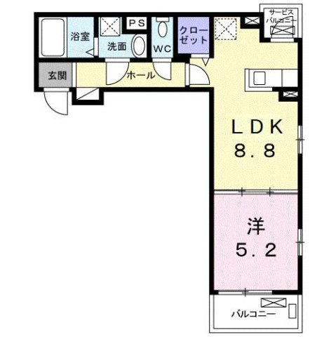 イーケータイズの間取り
