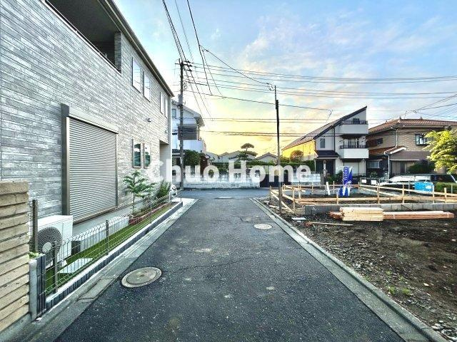 葛飾区南水元2丁目新築分譲住宅の前面道路含む現地写真|前面道路