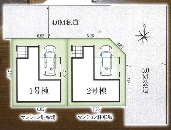 葛飾区南水元2丁目新築分譲住宅の区画図|区画図