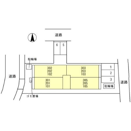 エスポワール古市の区画図
