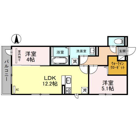 エスポワール古市の間取り
