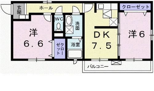 ベル　エトワールの間取り