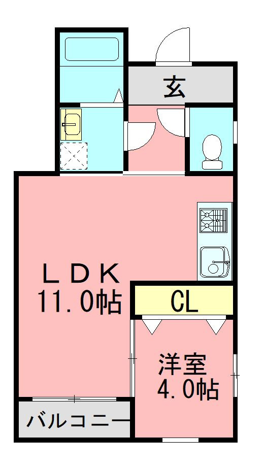 フェリーチェ香椎の間取り