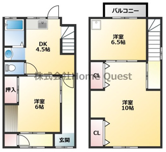 【間取り】 | 足代2丁目貸家
