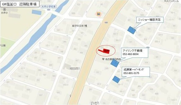GRANDTIC塩釜口の地図
