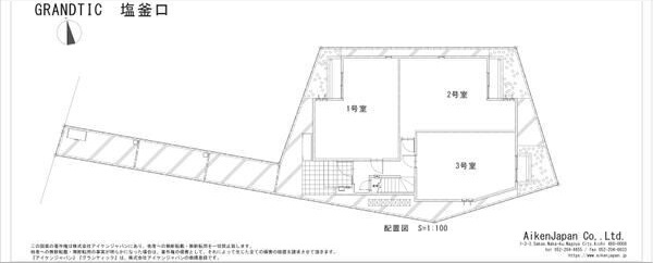 GRANDTIC塩釜口の区画図