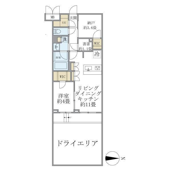 La Perla JiyugaokaⅡの間取り
