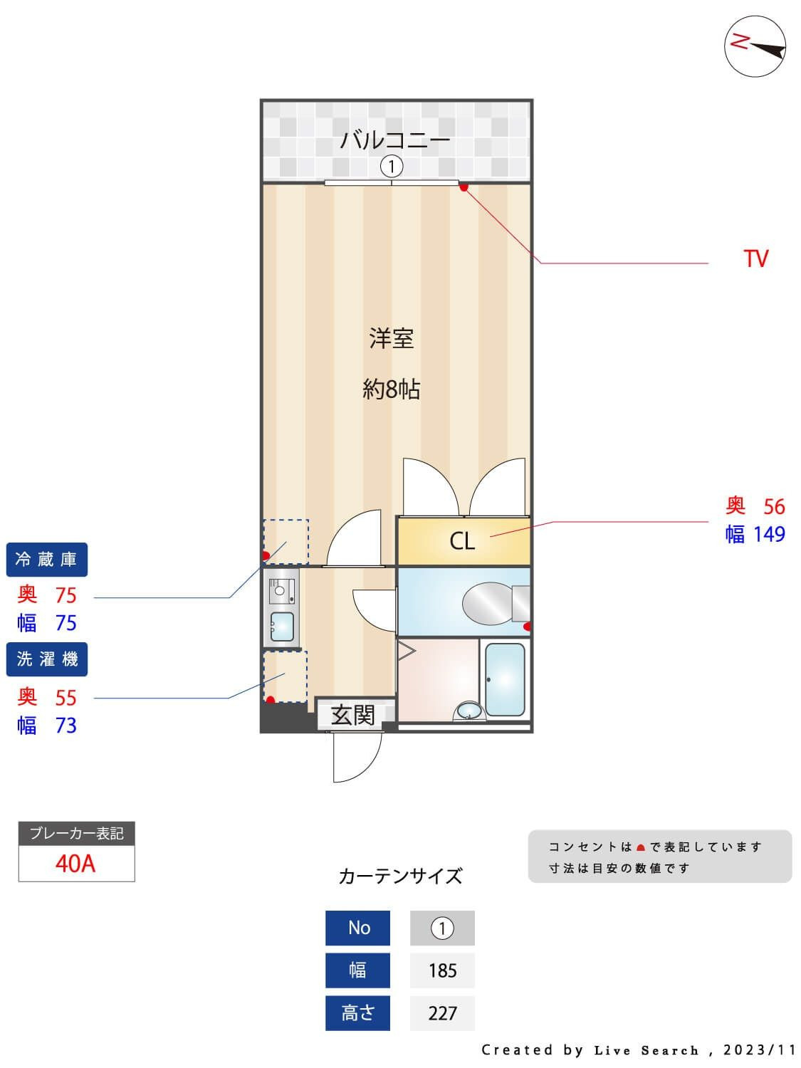 周船寺南アパートの間取り
