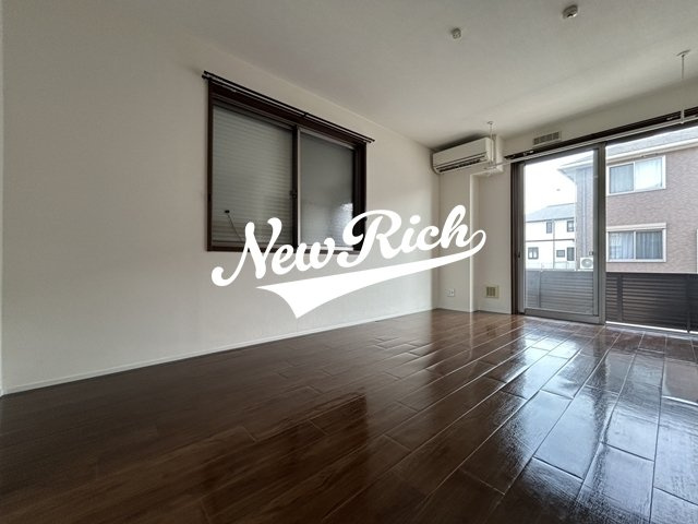 前橋市西片貝町５丁目のアパートのバルコニー