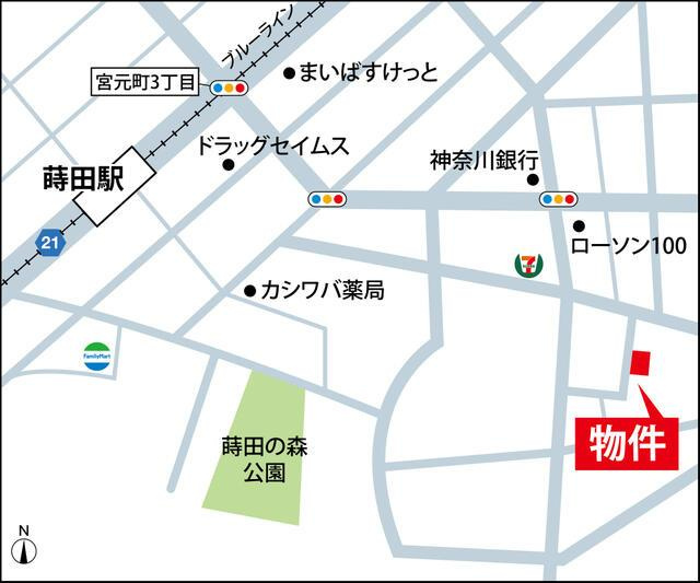 ココライフ蒔田の地図