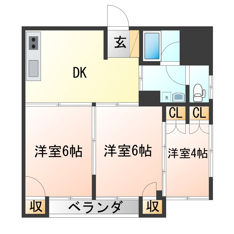 シャトレ―木の実町の間取り