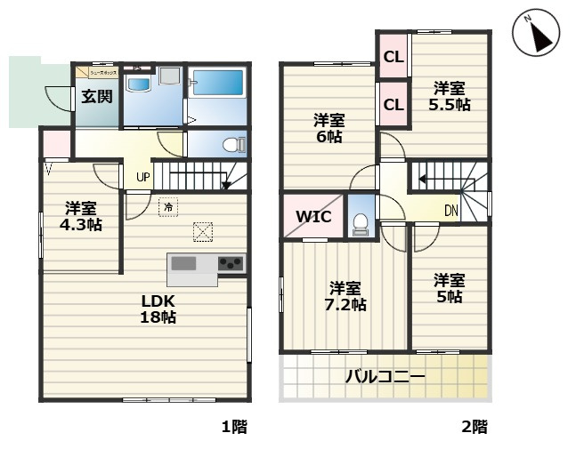 Terrechez緑区徳重2期｜名古屋市の戸建ならホームアップの間取り