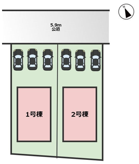 Terrechez緑区徳重2期｜名古屋市の戸建ならホームアップの区画図
