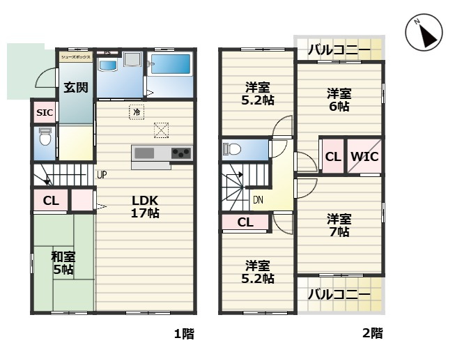 Terrechez緑区徳重2期｜名古屋市の戸建ならホームアップの間取り
