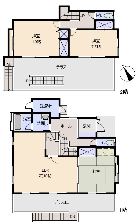 伊東市　すいらん荘別荘地の間取り
