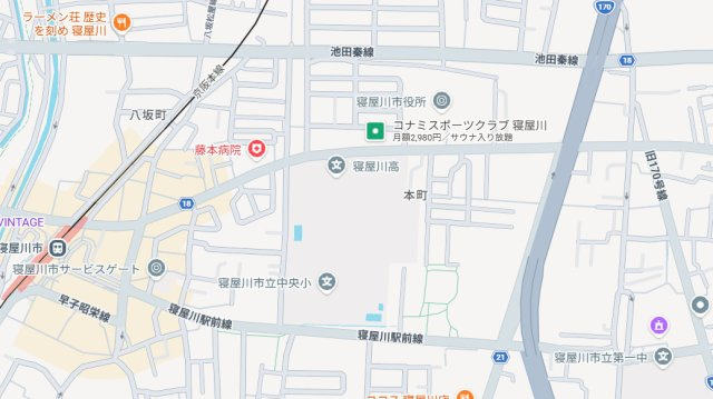 寝屋川市本町　第2期　新築一戸建ての地図