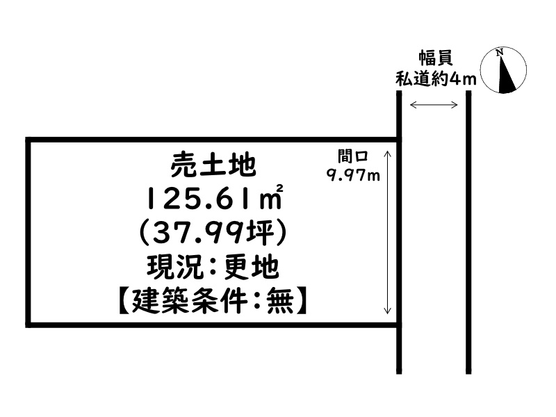 姫路市保城/売土地の土地図