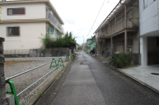 昭和町　新築戸建　の前面道路含む現地写真|前面道路　南側　幅4.0ｍ　公道　接面9.5ｍ　