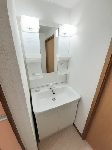 ハッピーハウス大善の洗面所|使いやすい洗面所です