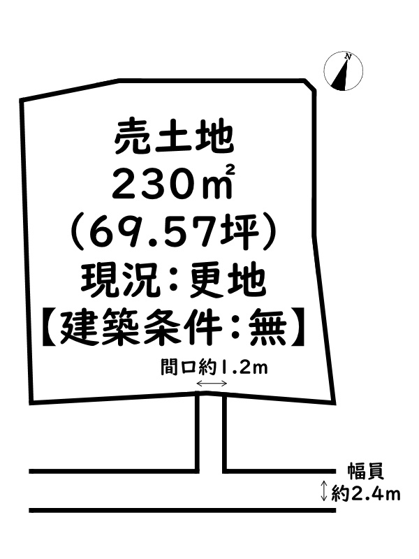 姫路市夢前町宮置/売土地の土地図