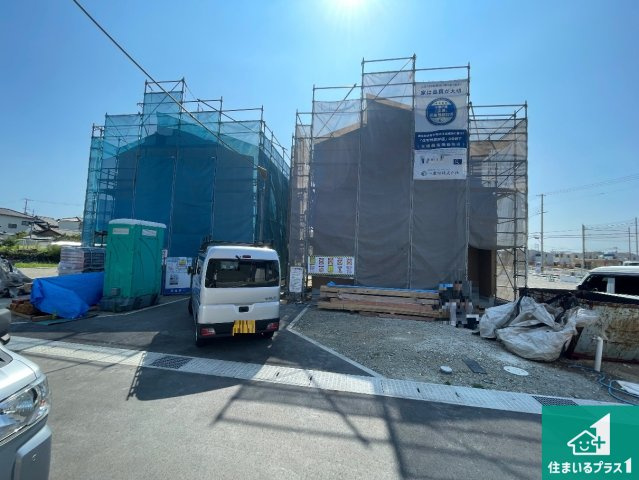 姫路市大津区天満　第8期　新築一戸建ての外観|周辺は落ち着いた街並みの住宅地！子育てがしやすい住環境です！まだ未完成ですが、現地でしかわからない事もございます。是非一度ご覧ください。