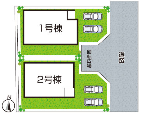 姫路市大津区天満　第8期　新築一戸建ての区画図|全2区画