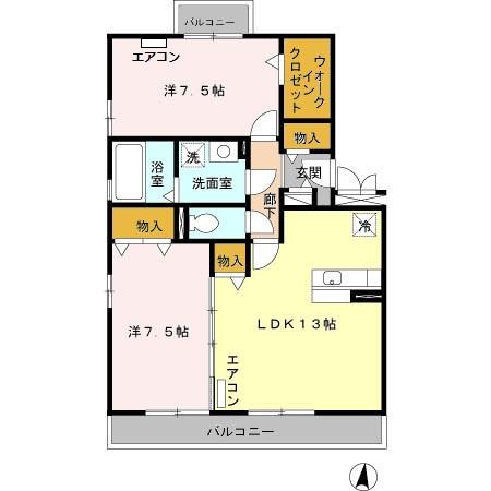 オリーブガーデンの間取り
