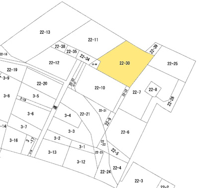 【区画図】 | 太田市金山町22-30　売地