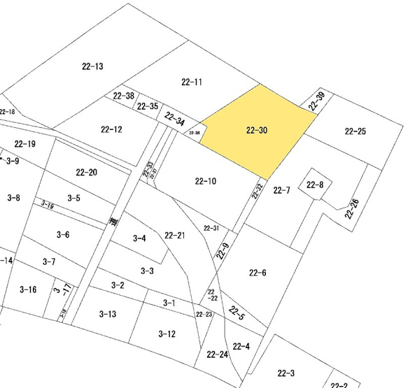 【区画図】 | 太田市金山町22-30　売地