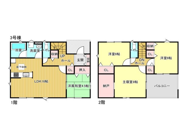 亀山市布気町《3号棟》の間取り