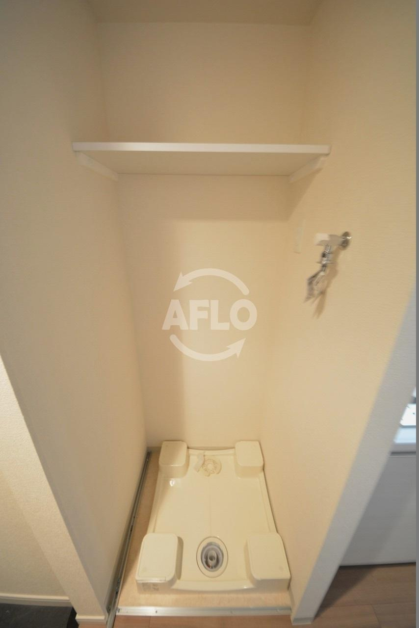 プレサンス松屋町駅前デュオの設備|プレサンス松屋町駅前デュオ　洗濯機置き場