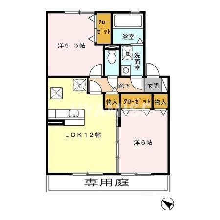 ビブレ原口の間取り