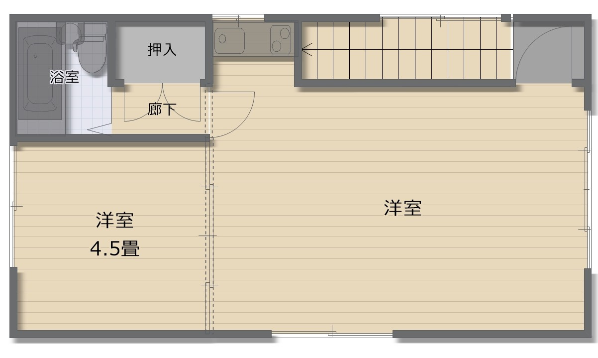 津山市林田町　貸店舗・事務所の間取り