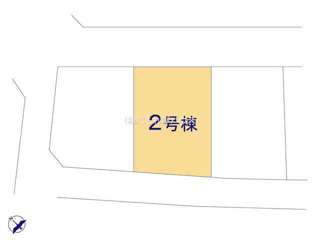 鴻巣市袋　新築一戸建て　ファイブ　02の区画図|2号棟