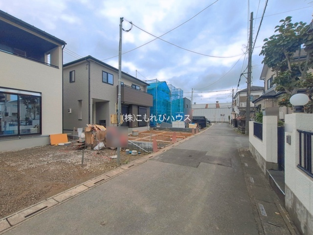 鴻巣市袋　新築一戸建て　ファイブ　02の前面道路含む現地写真|撮影：'26/09/11