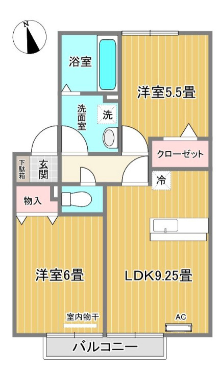 バッキンガムパレス A棟【キャッシュバック対象の物件】の間取り