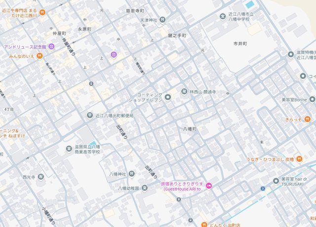 ★近江八幡市八幡町　新築一戸建ての地図