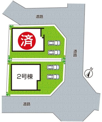 ★31(土)1(日)3(祝)現地見学可能！★近江八幡市八幡町　全2邸の区画図|全２区画