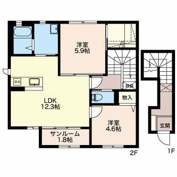 コンフォート木津の間取り