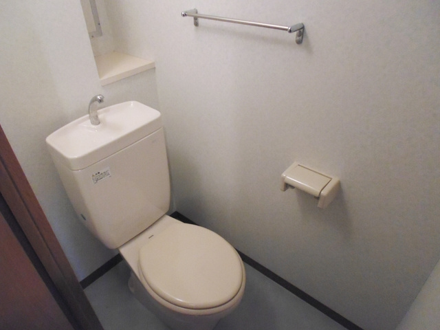 プリオール・オオフチのトイレ|タオルハンガーもあるトイレです。