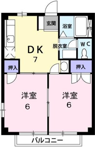 【間取り】 | ニューシティー八栗口Ｂ